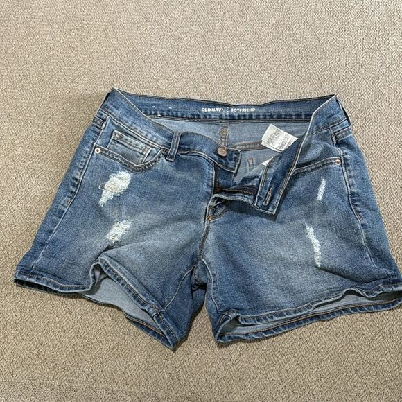 Old Navy Boyfriend Distressed Comfort Jean Shorts size 4 - Picture 4 of 12